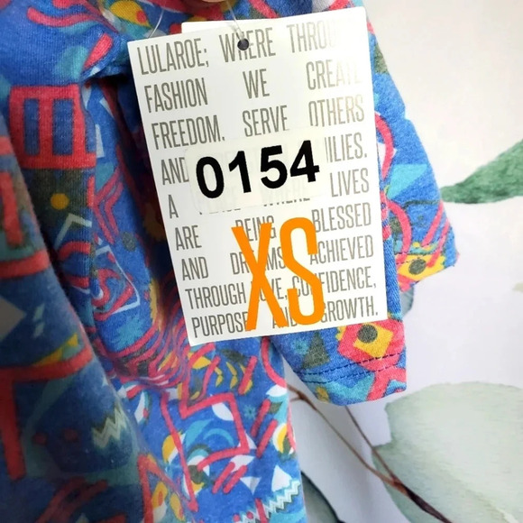 LULAROE | Irma Tunic in Cool Abstract Print sz XS - Picture 5 of 6